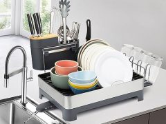 Top Best seller Kitchen Gadget | Dish Drying Rack with Drainboard