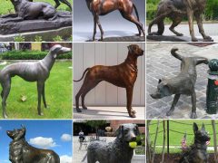 Fenteer Statue Decor dog